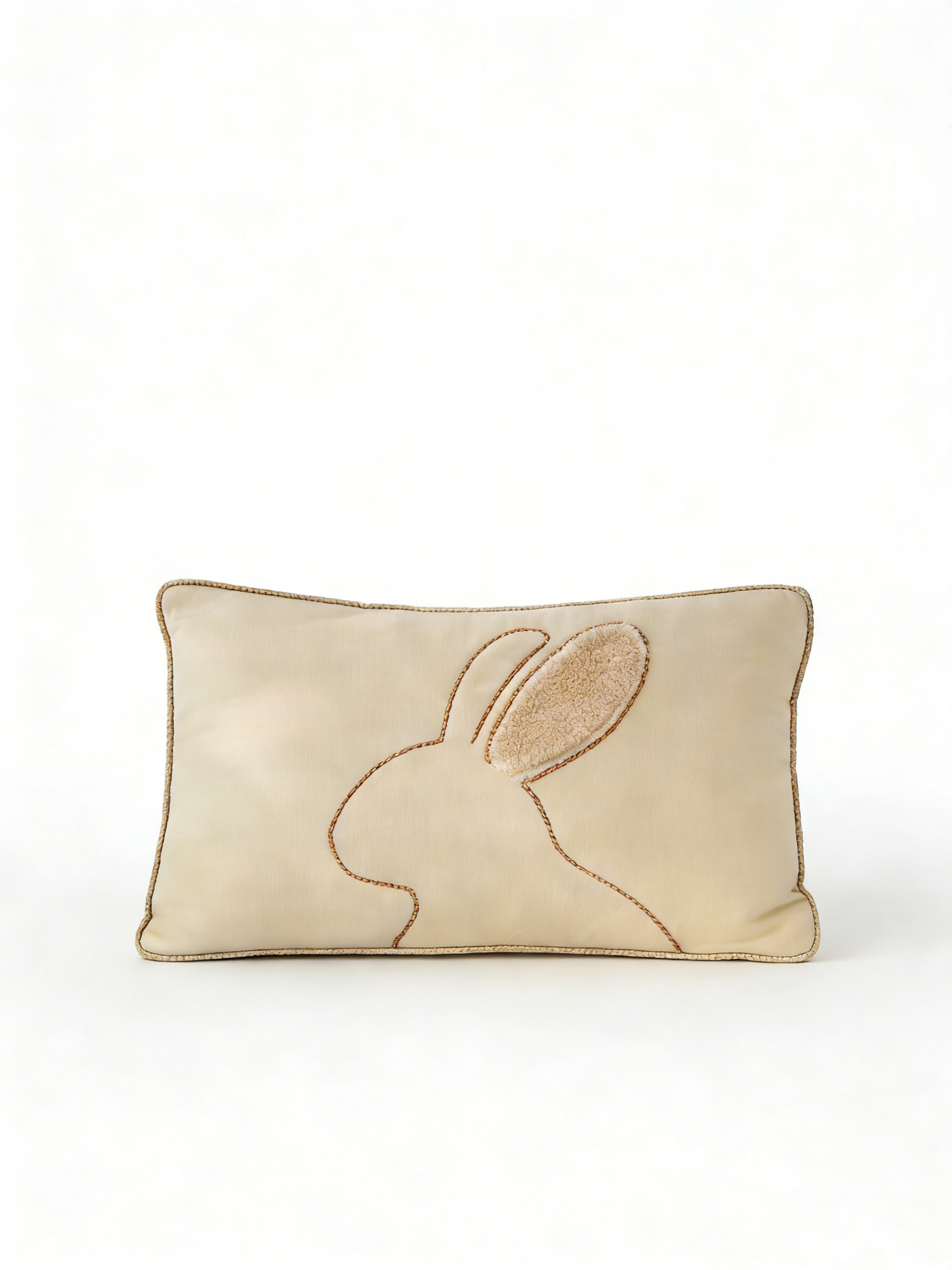 Rabbit-shaped lumbar support cushion cover
