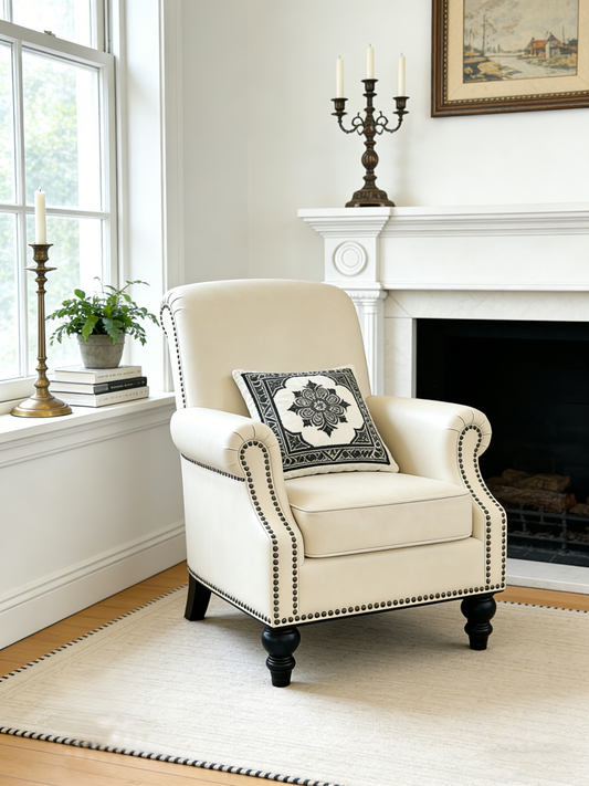 Patterned and textured lumbar support cushion cover