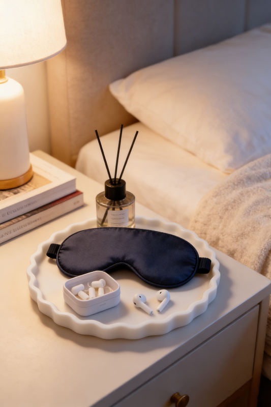 Cream-Colored Tray With A Wavy Edge