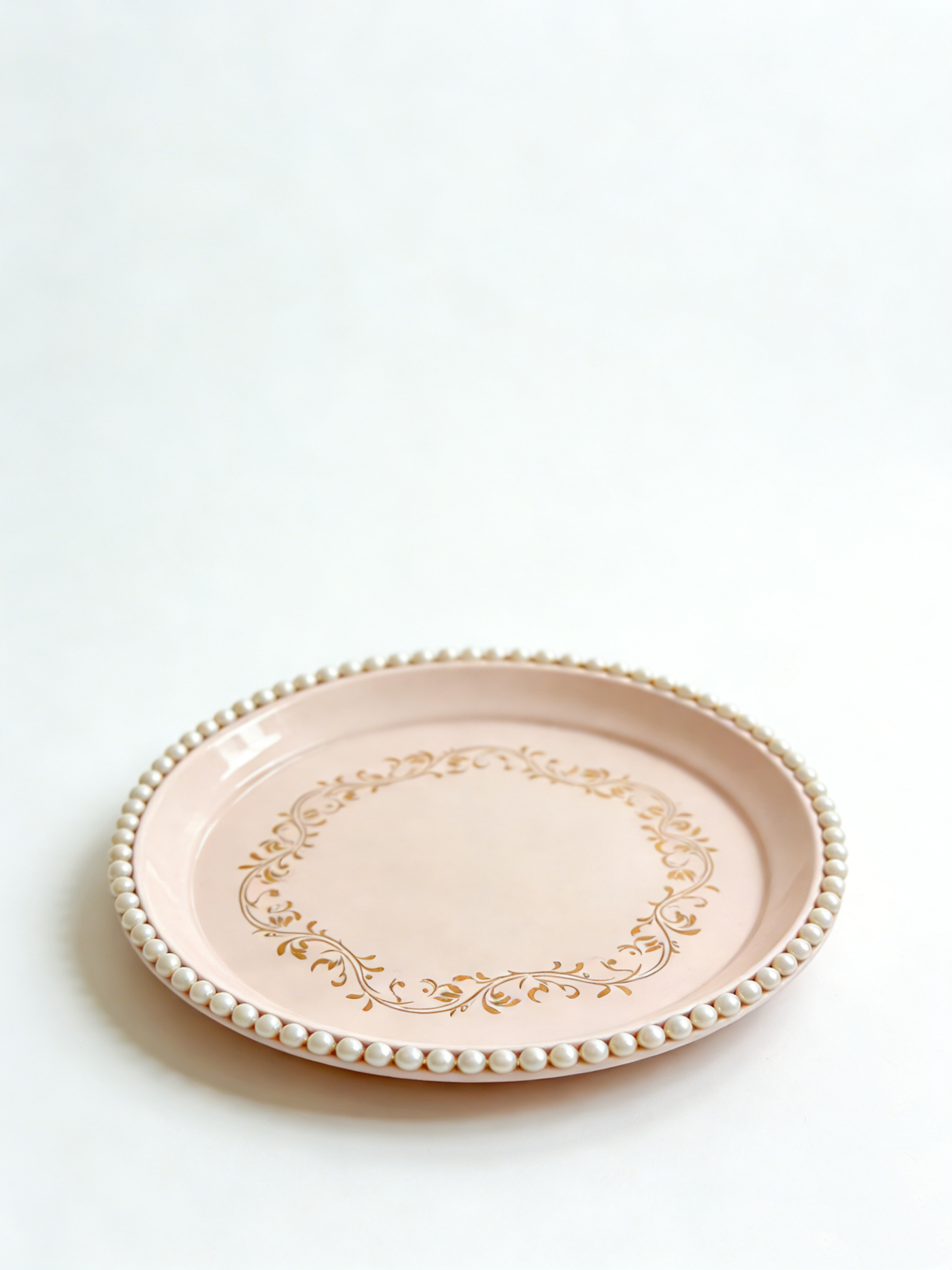 French Vintage Round Tray