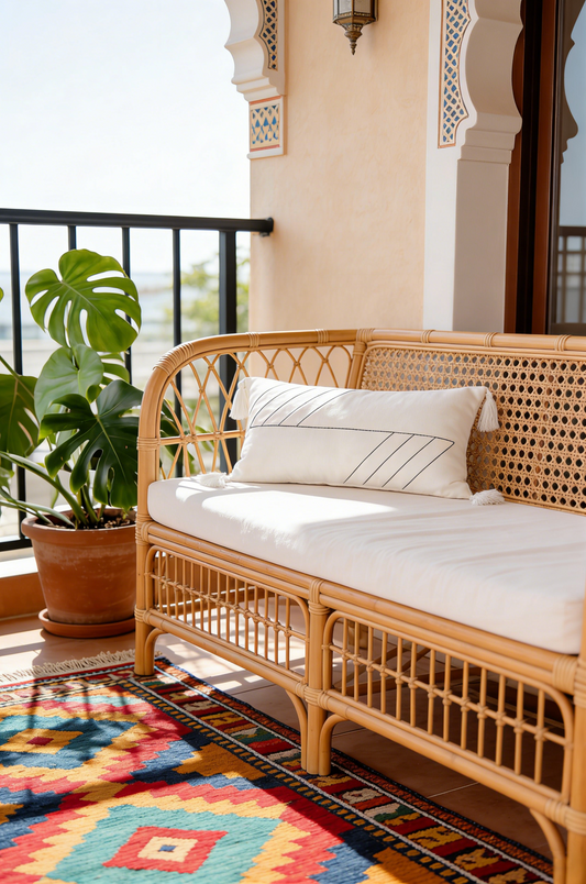 3D White Pattern Waist Cushion Cover