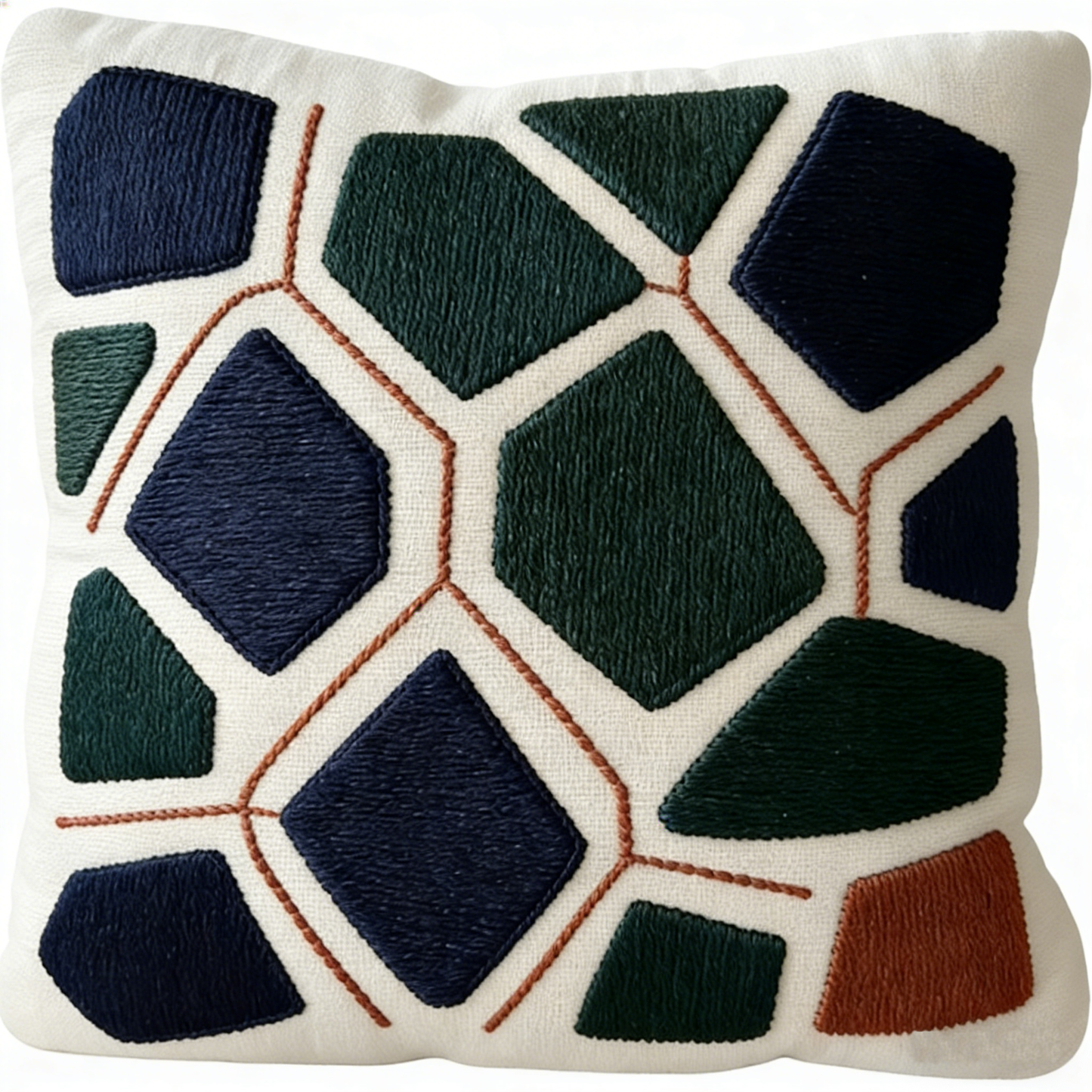 Geometric pattern throw pillow