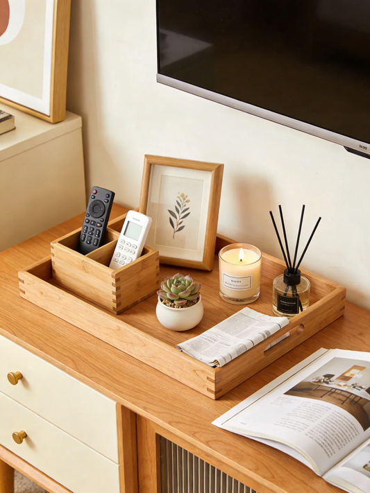 Natural Texture Wooden Tray