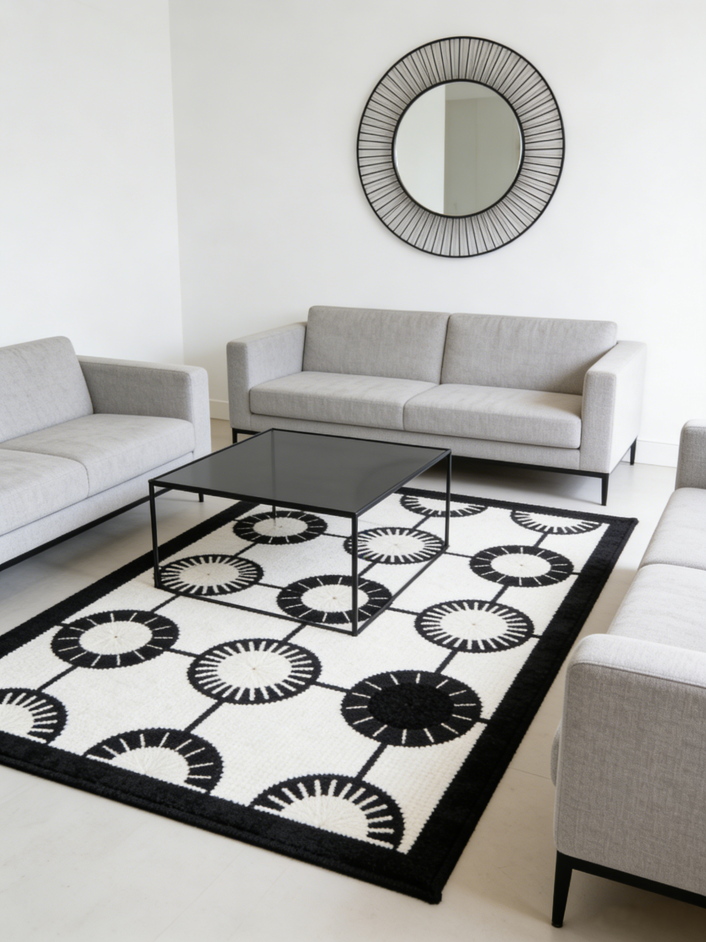 Round Patterned Carpet